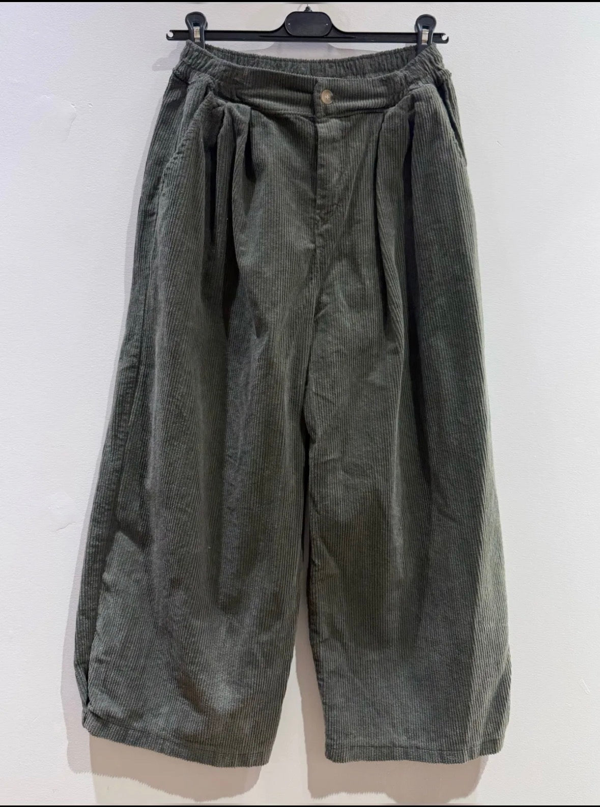Khaki cord trousers