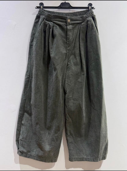 Khaki cord trousers