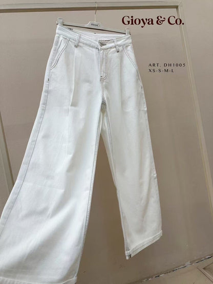 White Wash wide legs jeans