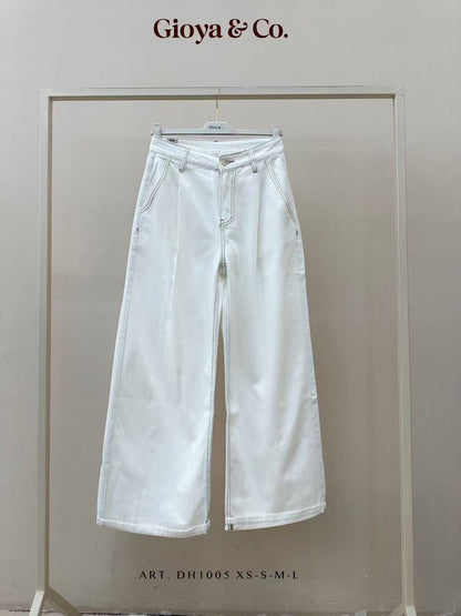 White Wash wide legs jeans