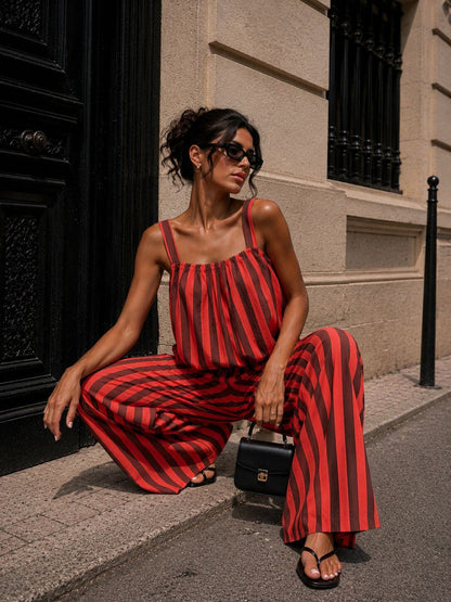 Red Stripe long Co-ord