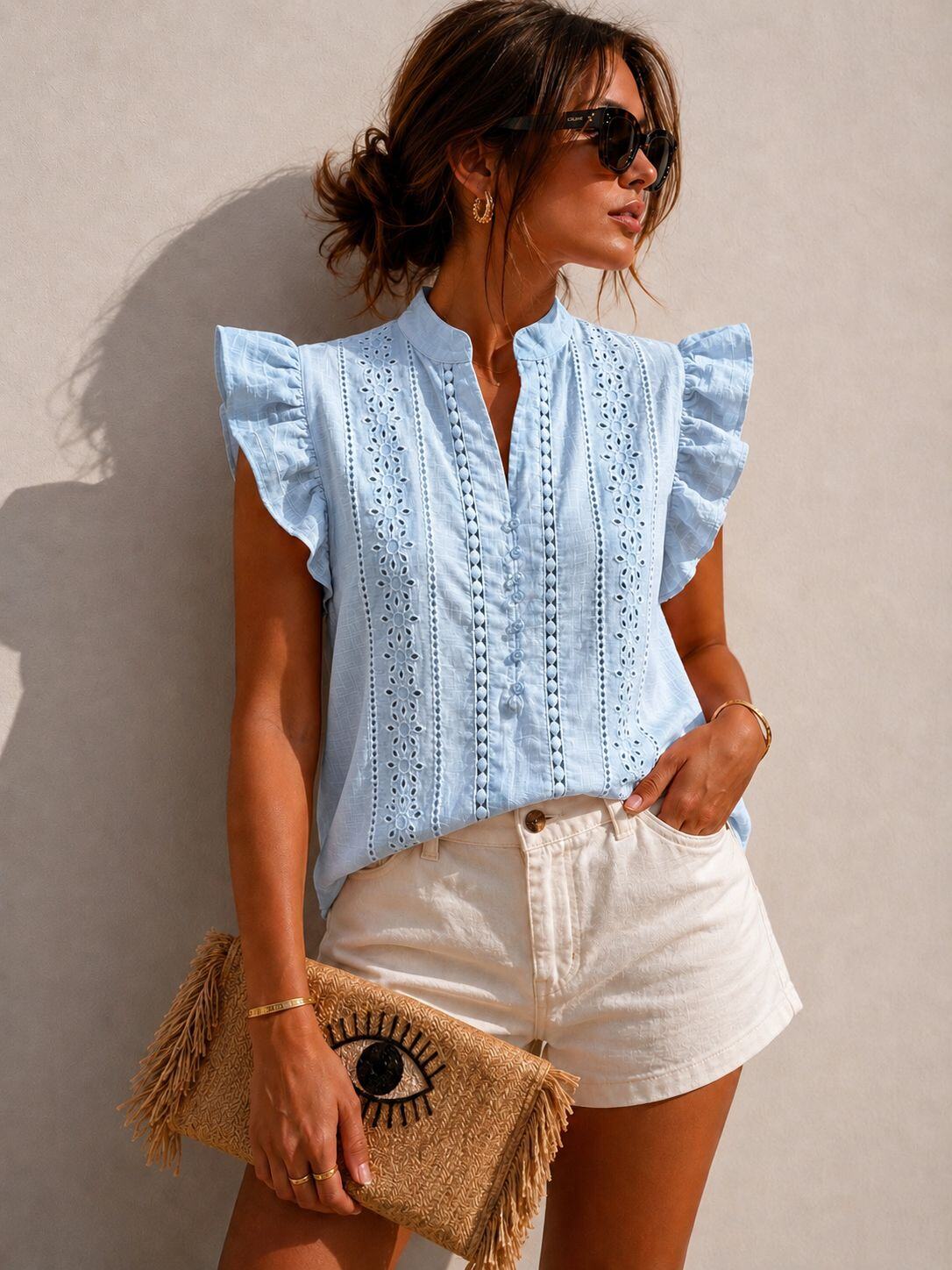 Blue Cotton Shirt