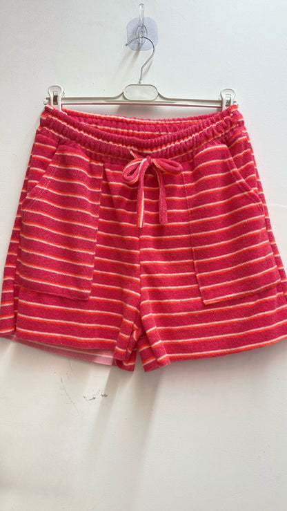 Fuchsia Terry cloth shorts