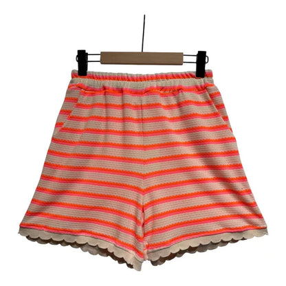Orange scalloped knit Co-Ord