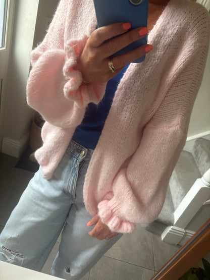 Soft pink knit