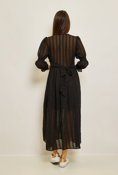 Black Mesh Dress