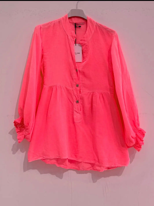Coral Cotton blouse
