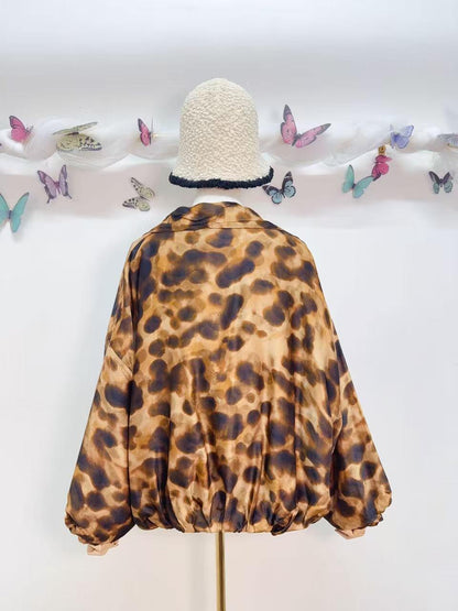 Camel Silk Mix Bomber