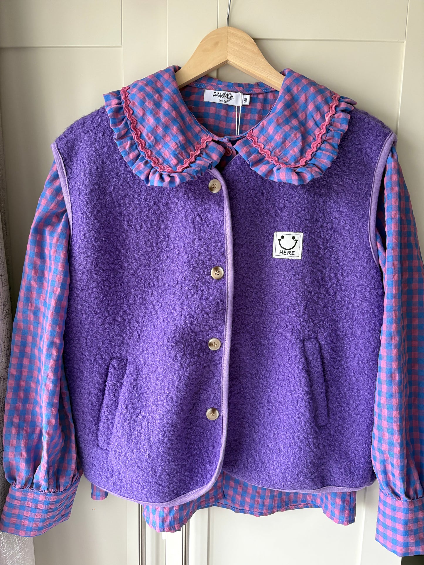 Purple/pink Gingham Shirt