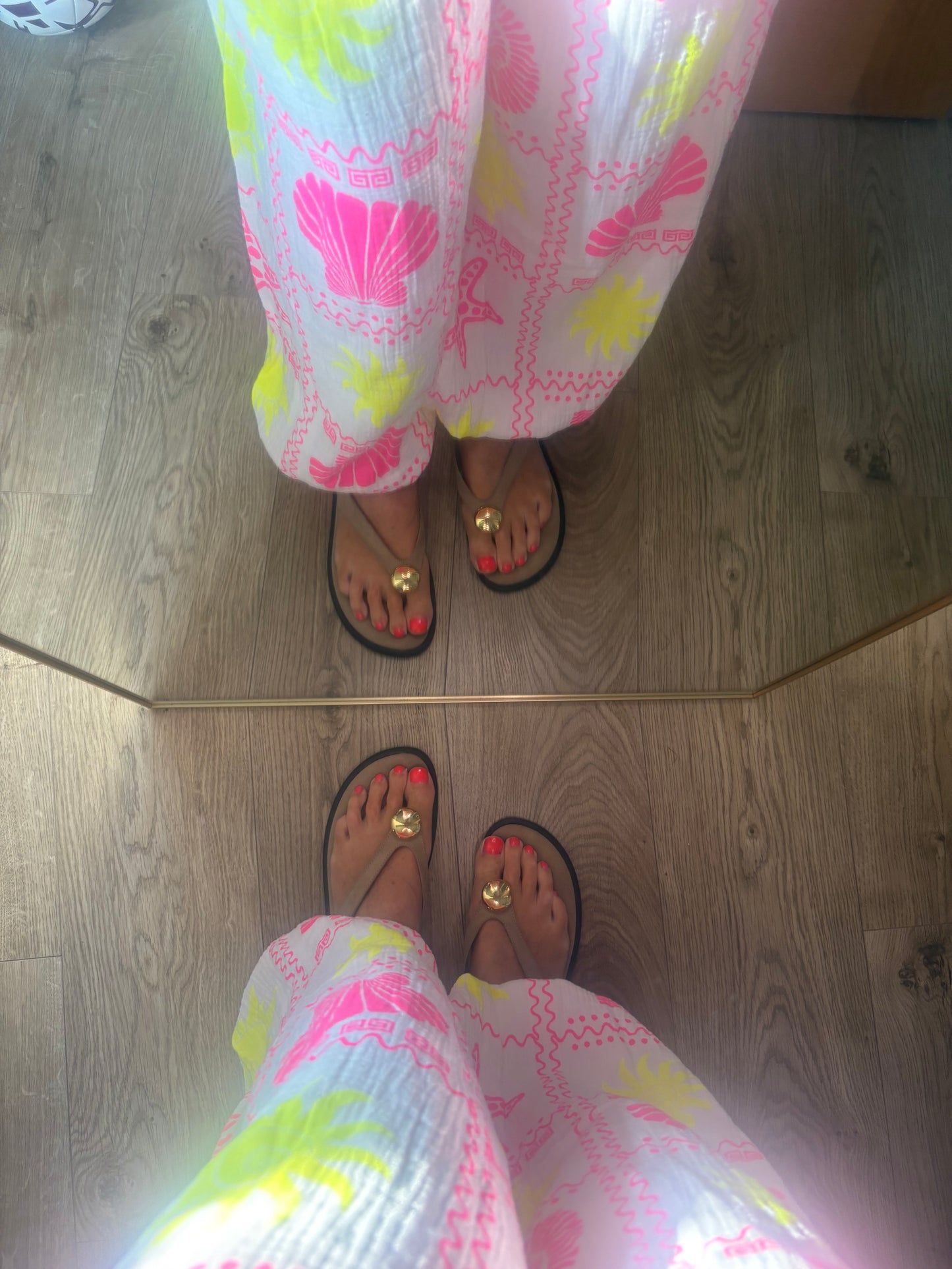 Seaside neon Print Trousers