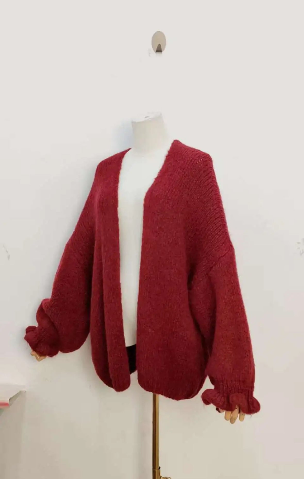 Burgundy soft knit