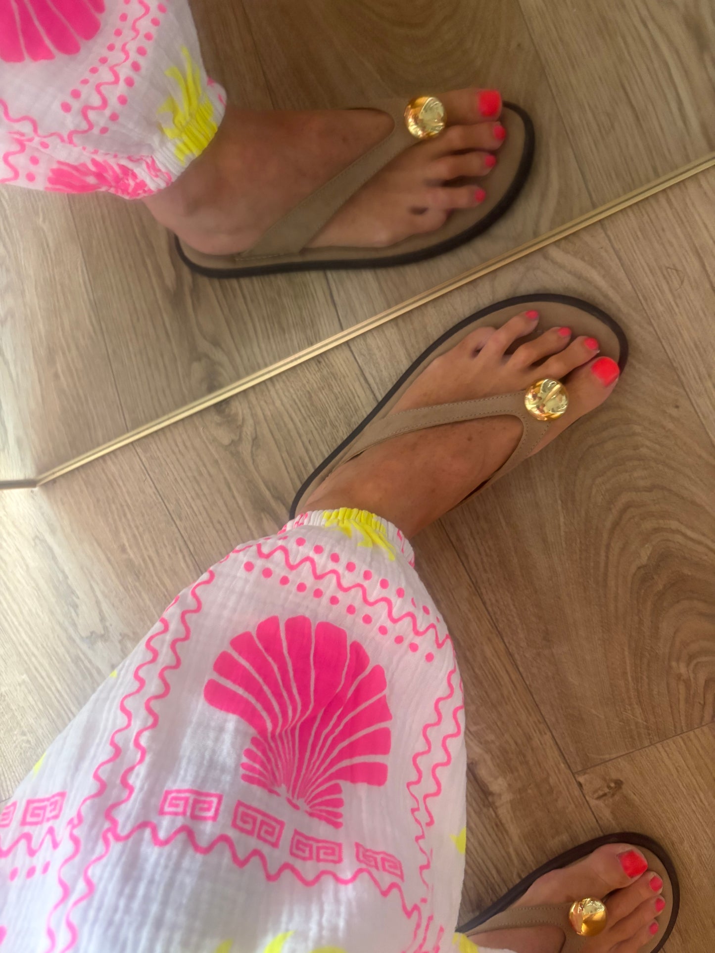 Seaside neon Print Trousers
