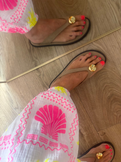 Seaside neon Print Trousers