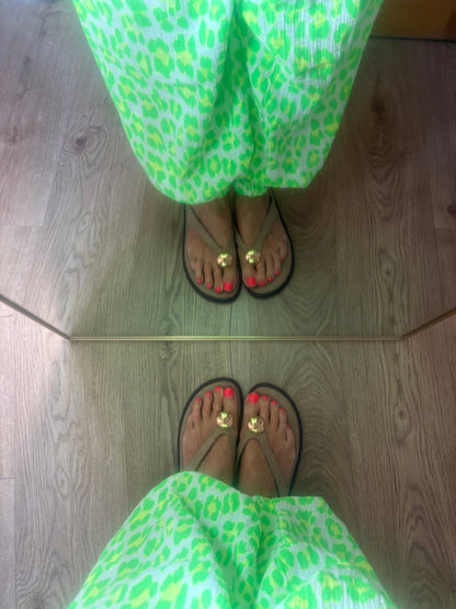 Neon Animal Print Trousers