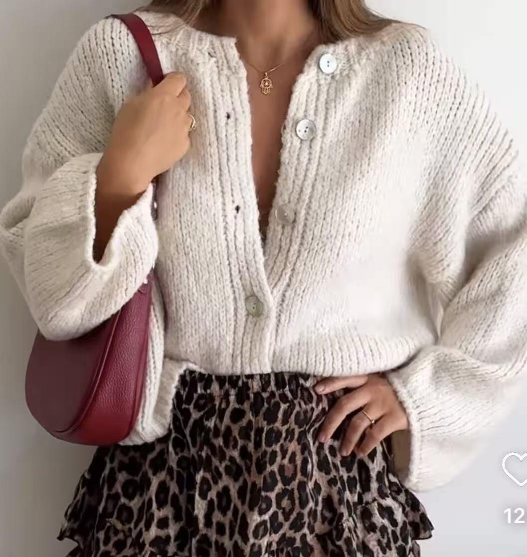Soft ecru cardi