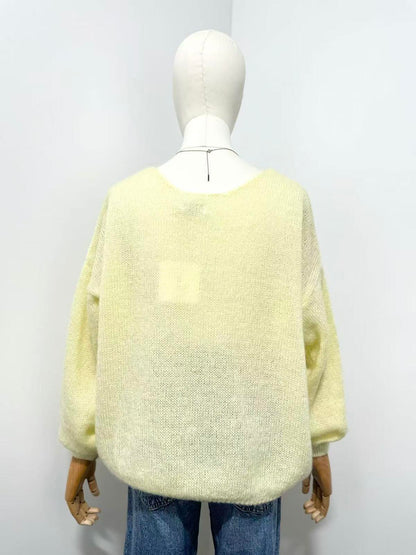 Mohair Lemon Cardi