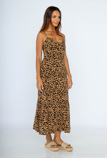 String Leopard Dress