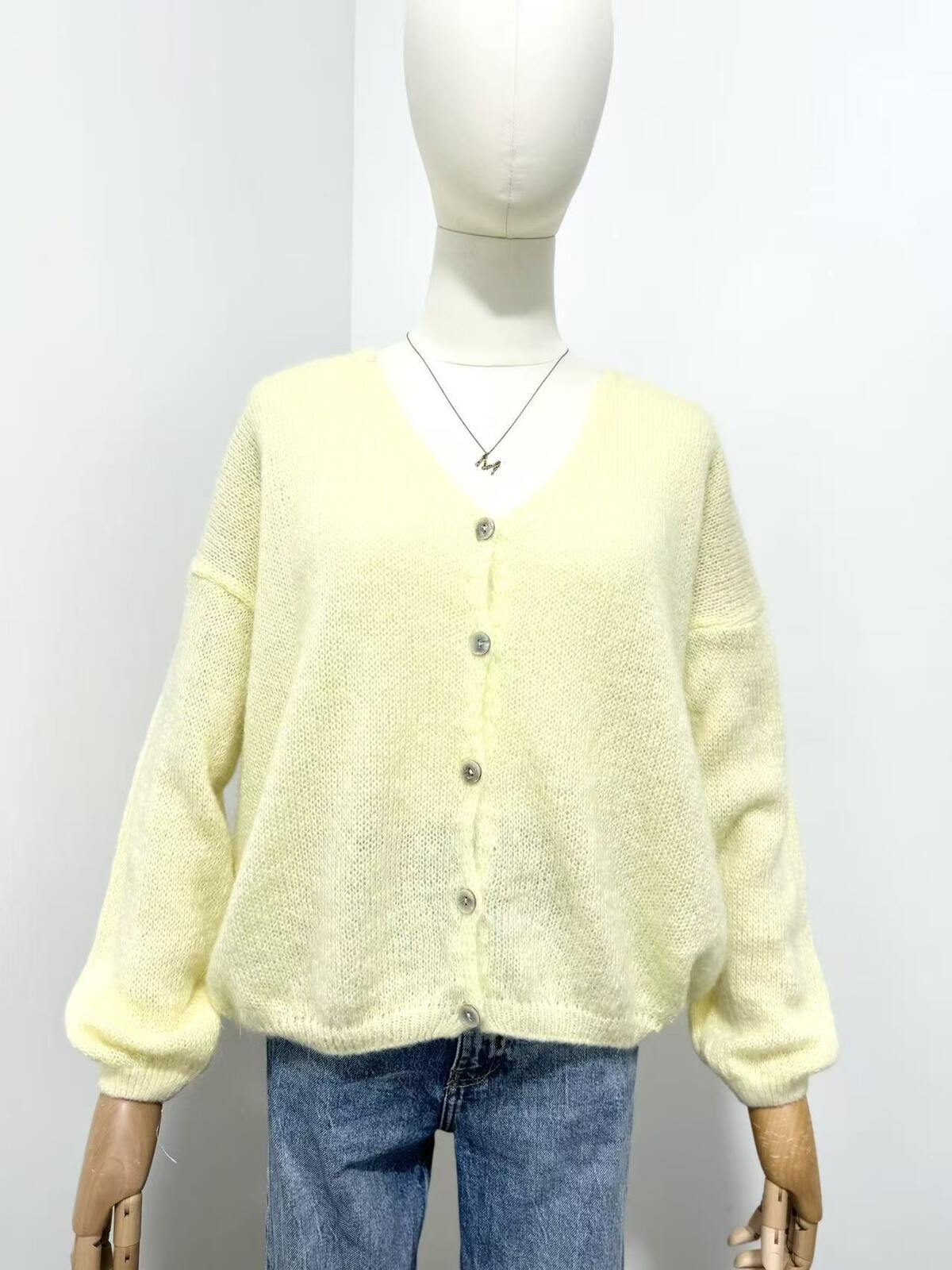Mohair Lemon Cardi