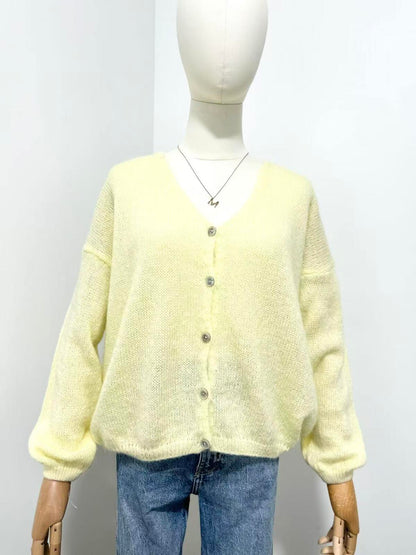 Mohair Lemon Cardi
