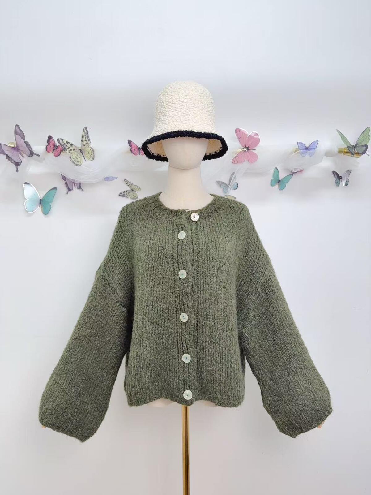 Soft Khaki cardi