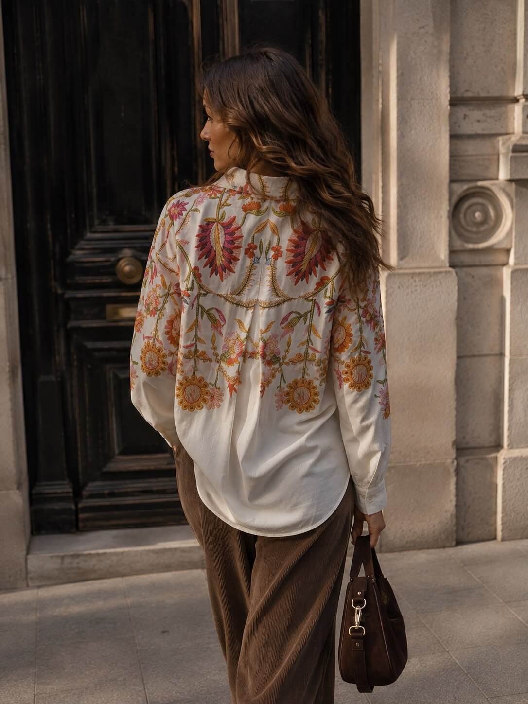 Autumn coloured blouse