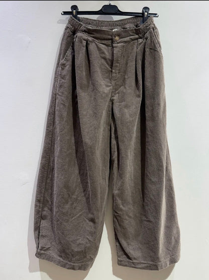 Taupe cord trousers