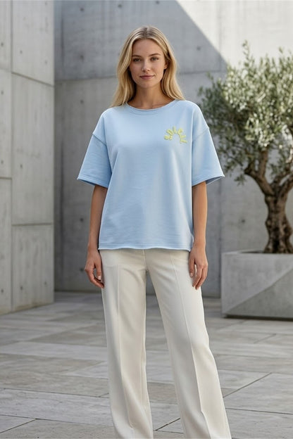 Soleil light blue T