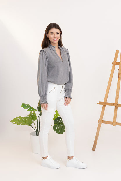 Grey Denim Shirt
