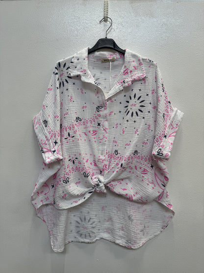 White Paisley Shirt