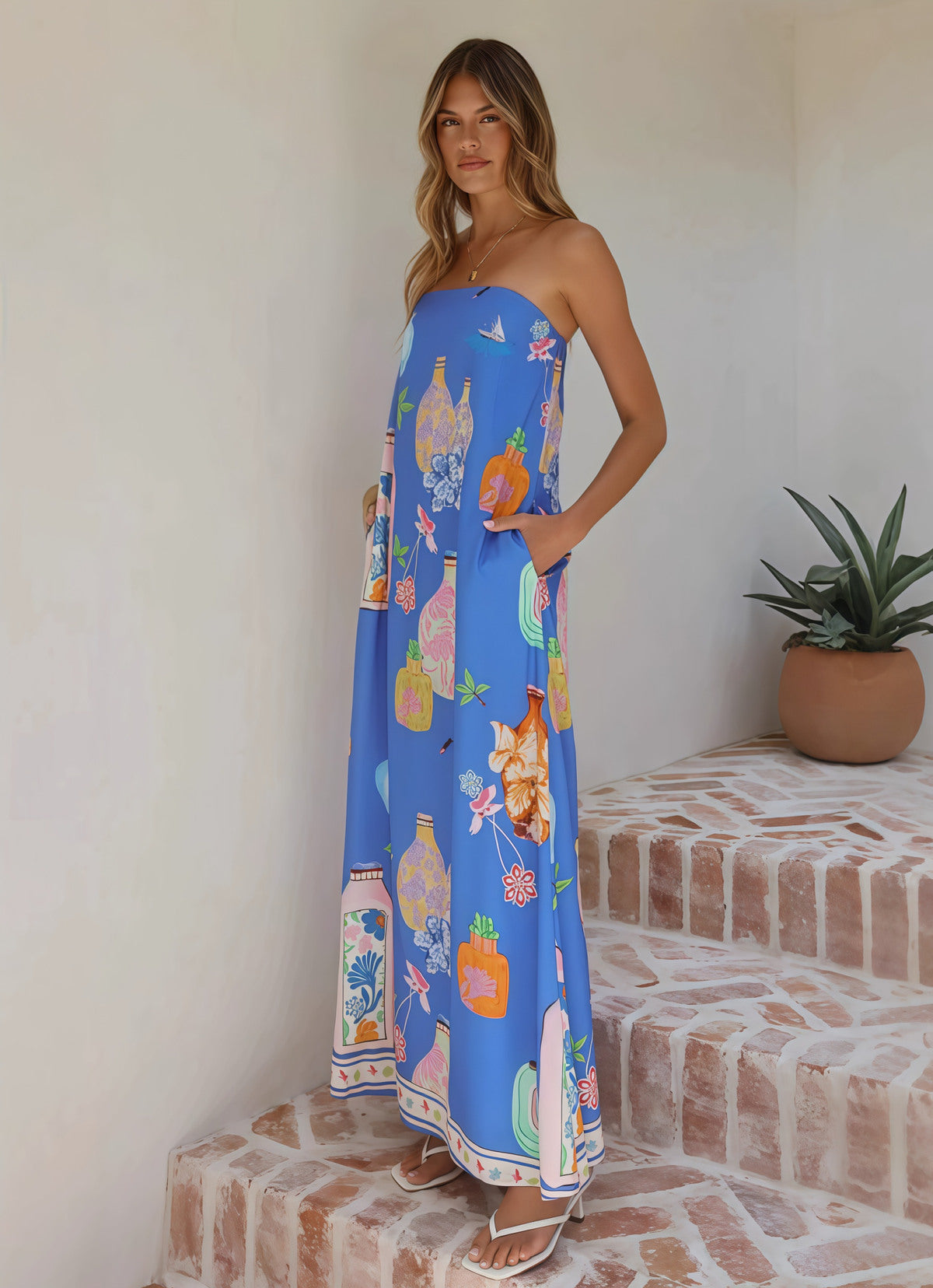 Vibrant Blue dress