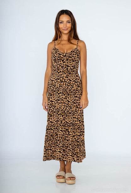 String Leopard Dress