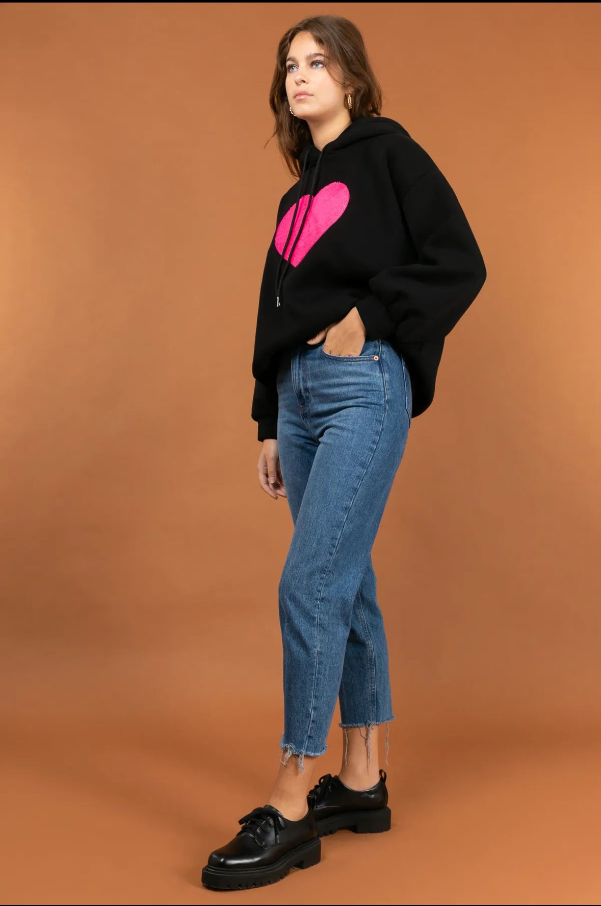 Heart Hoody Black
