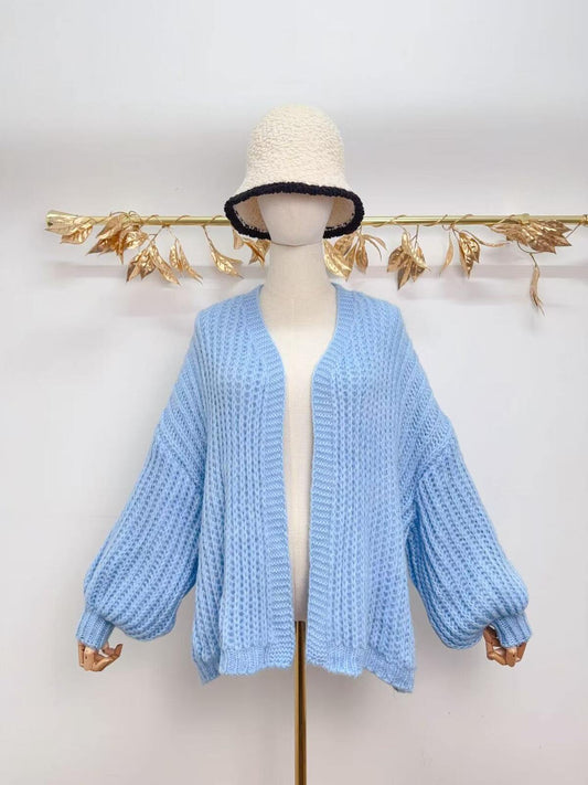 Baby Blue Open Knit