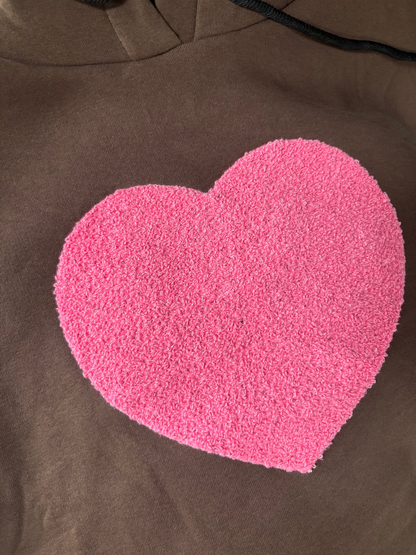 Heart Hoody Chocolate