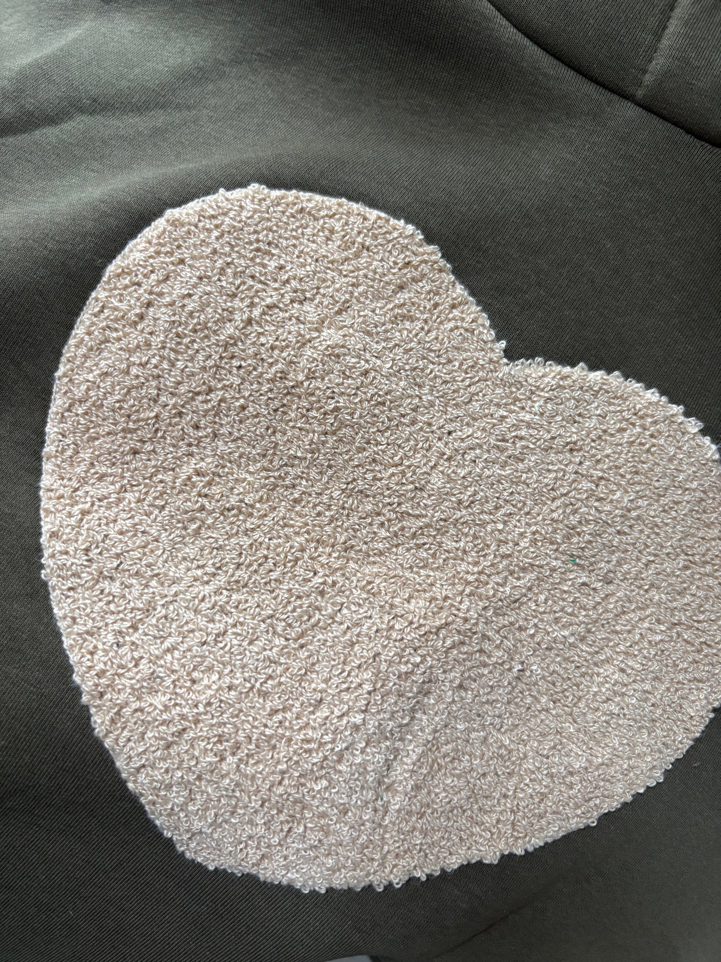 Heart Hoody Khaki