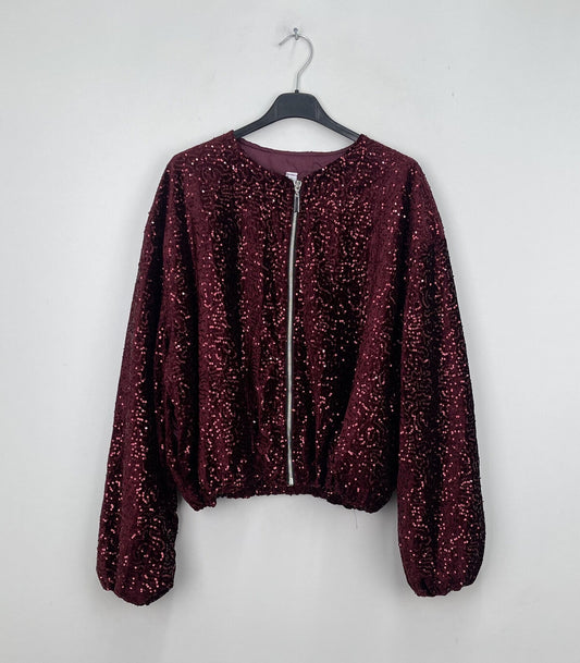 Sequined bomber